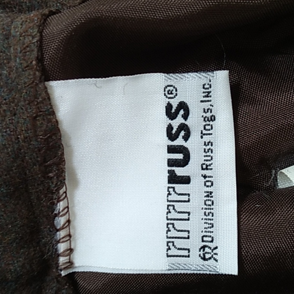Vintage rrr Russ Brown Skirt. Size 16 NWT - Picture 11 of 12